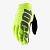 100% Мотоперчатки текстильные подростковые Brisker Youth Glove Fluo Yellow в Омске