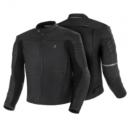 Shima Мотокуртка Кожаная Shadow TFL Black в Омске